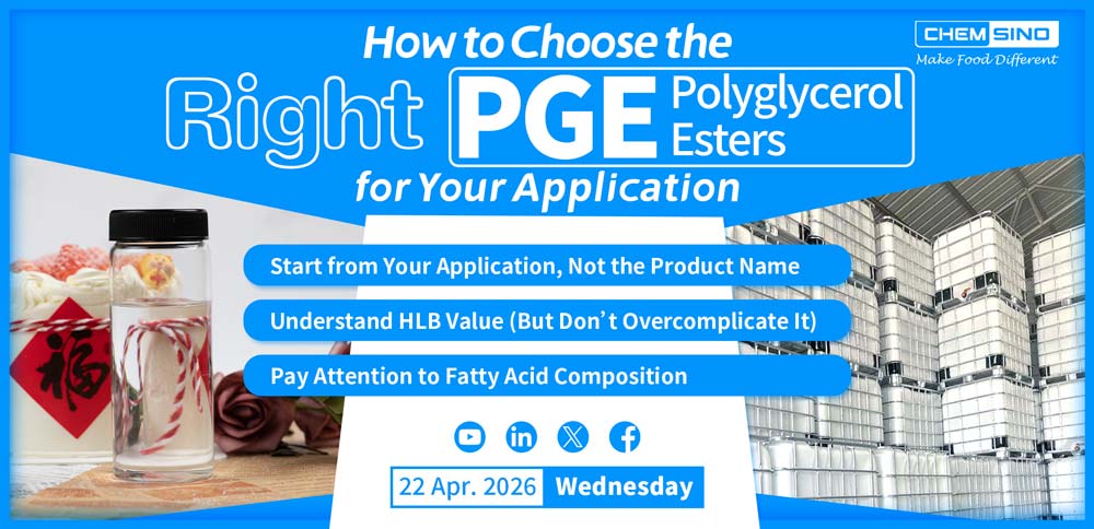 Polyglycerol Esters (PGE) buying guidance